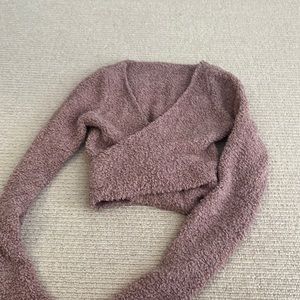 skims fluffy long sleeve size xxs/xs